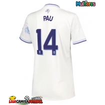 Camisa de Futebol Aston Villa Pau Torres #14 Equipamento Alternativo Mulheres 2025-26 Manga Curta